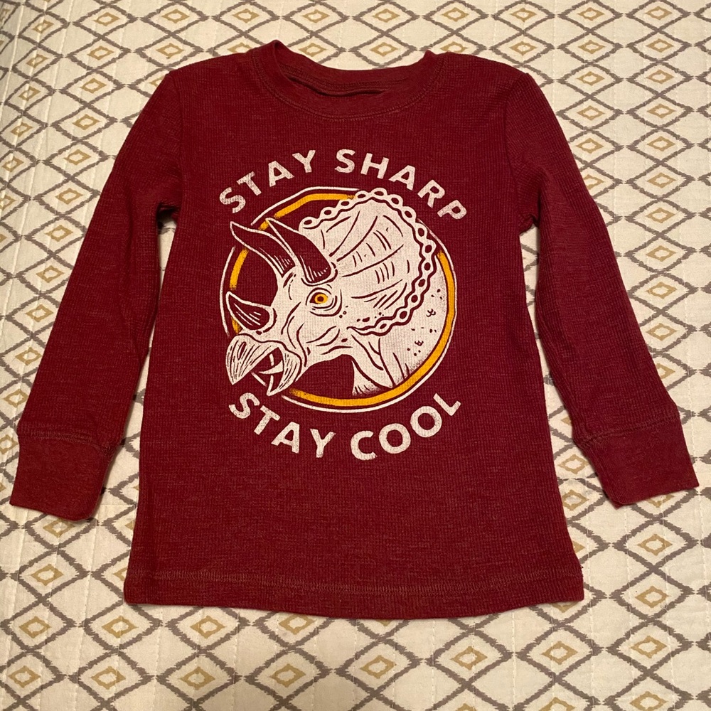 Toddler boys long sleeve thermal shirt